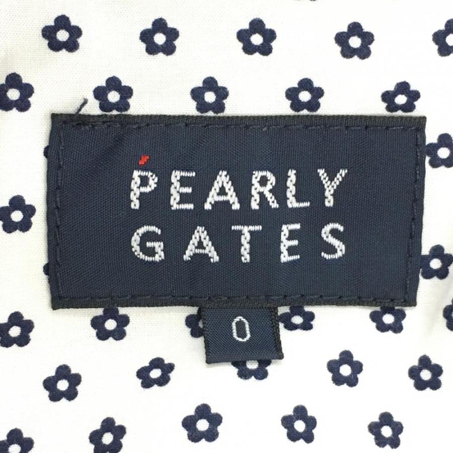 PEARLY GATES パーリーゲイツ パンツ 白×ネイビー 総柄 PEARLY GATES パーリーゲイツ パンツ 白×ネイビー 総柄