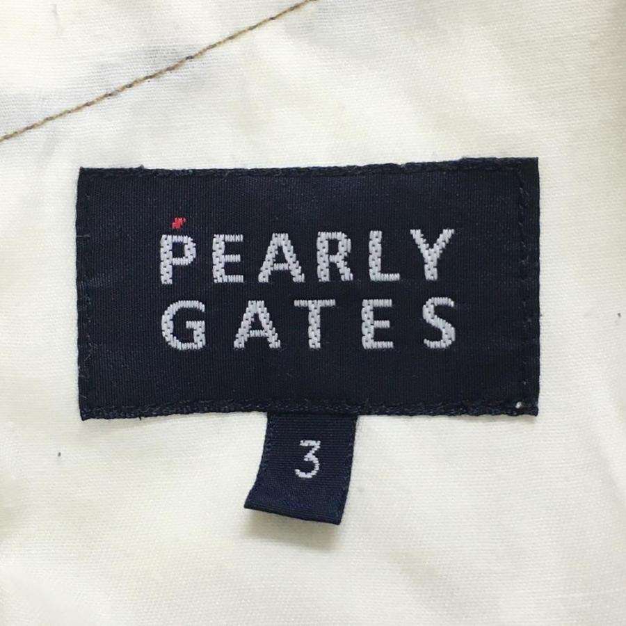 PEARLY GATES パーリーゲイツ ハーフパンツ ブラウン×白 PEARLY GATES パーリーゲイツ ハーフパンツ ブラウン×白