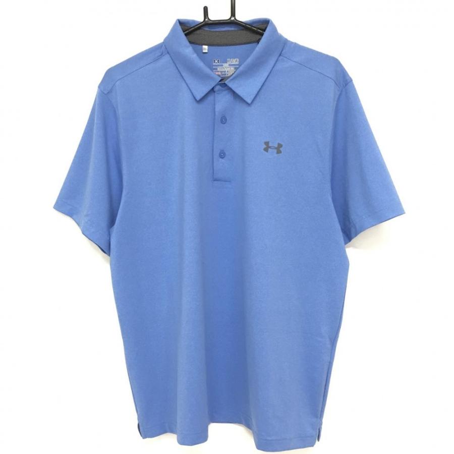 UNDER ARMOUR（アンダーアーマー） 半袖ポロシャツ 杢ブルー シンプル