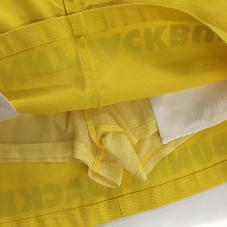 Jack Bunny!! ジャックバニー スカート イエロー×黒 裾ロゴ 内側 Jack Bunny!! ジャックバニー スカート イエロー×黒 裾ロゴ 内側