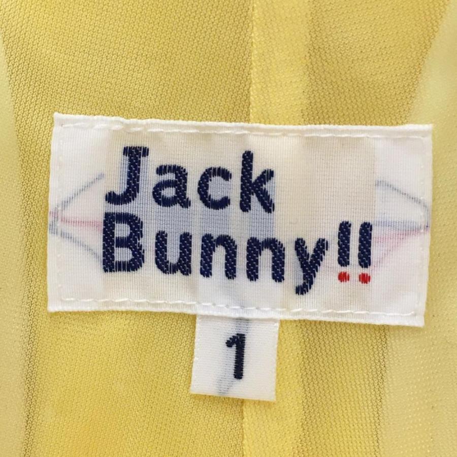Jack Bunny!! ジャックバニー スカート イエロー×黒 裾ロゴ 内側 Jack Bunny!! ジャックバニー スカート イエロー×黒 裾ロゴ 内側