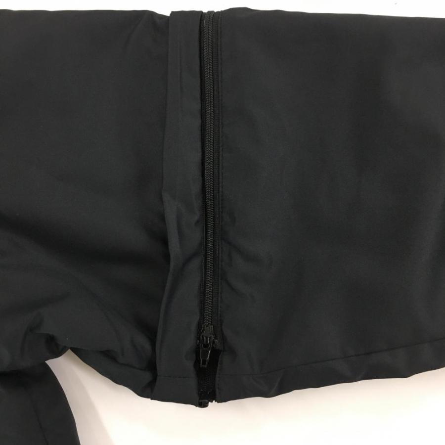 オークリー 2WAYブルゾン 黒×グレー ロゴ刺しゅう 袖着脱可 ハーフ
