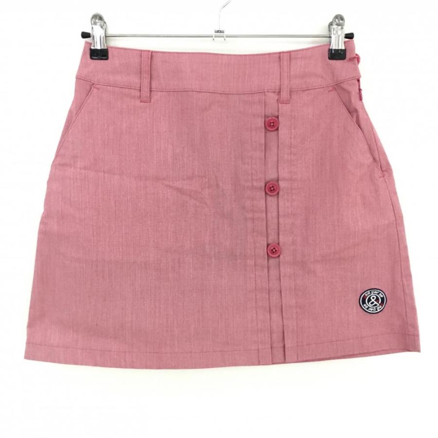 and per se ピンク スカート M and per se（アンパスィ） スカート ピンク シャンブレー生地 ロゴ