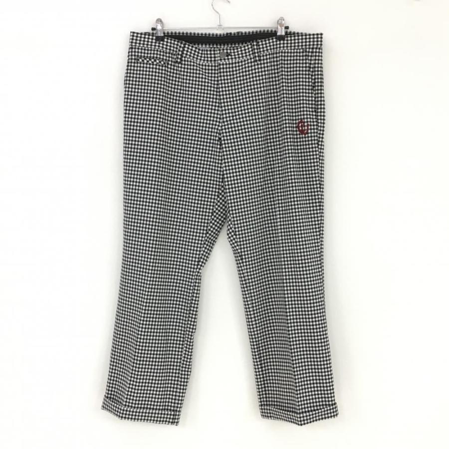 chase vampireチェイスバンパイア　ゴルフパンツ チェイスバンパイア パンツ 白×黒 チェック ストレッチ メンズ 40(L