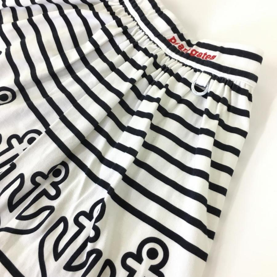 パーリーゲイツ スカート 白×黒 ボーダー ウ レディース 1(M) ゴルフ