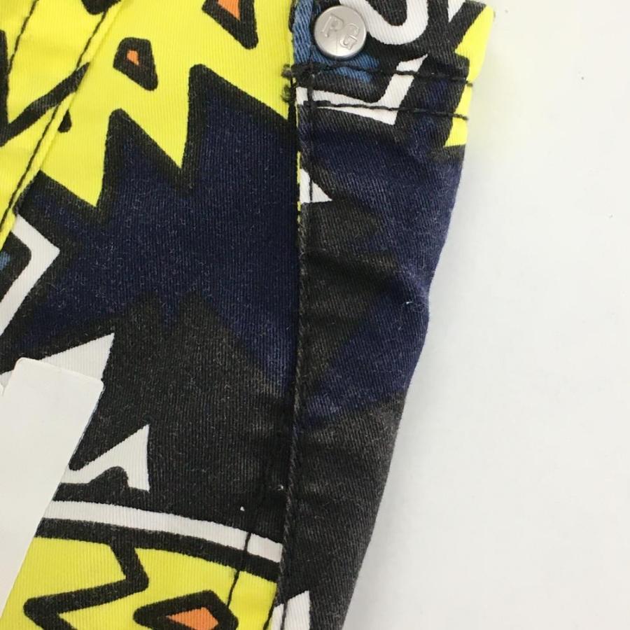 パーリーゲイツ スカート イエロー×黒 パイナップル柄 レディース 1(M