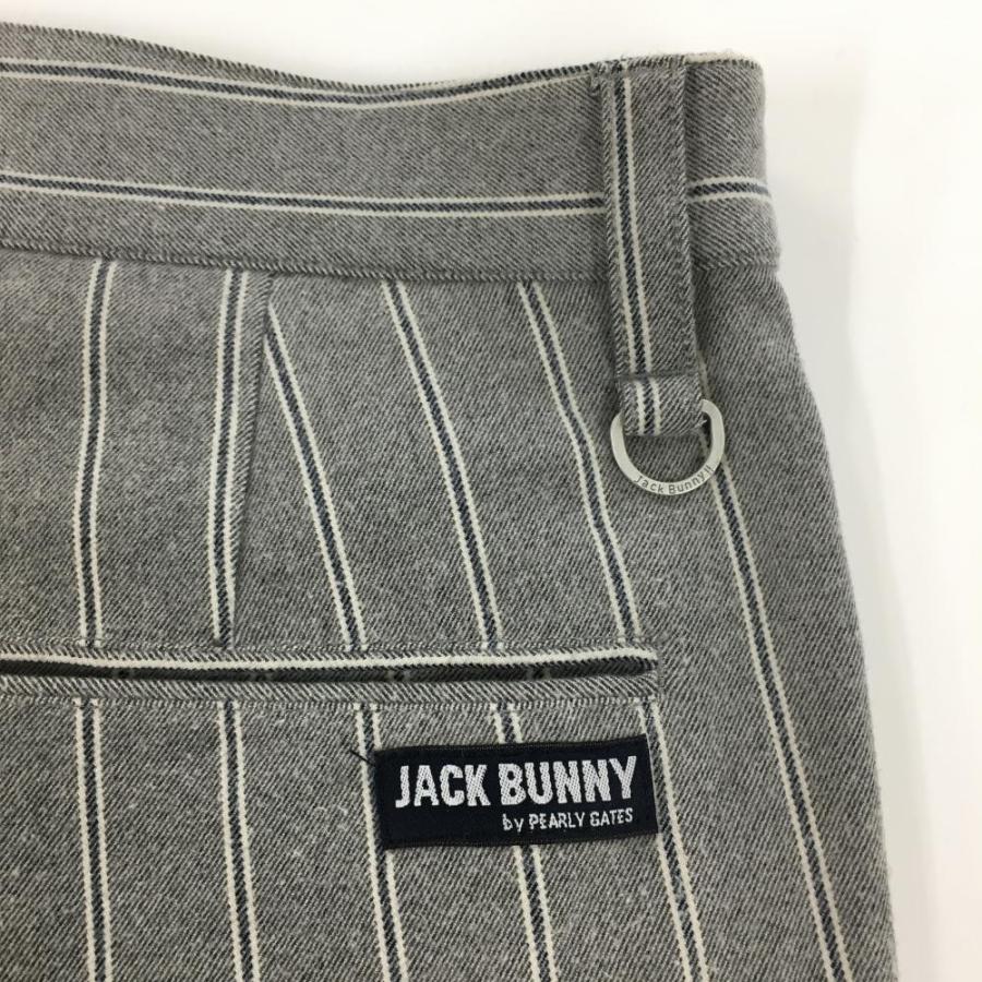 Jack Bunny!! ジャックバニー パンツ グレー×白 ストライプ 微 Jack Bunny!! ジャックバニー パンツ グレー×白 ストライプ 微