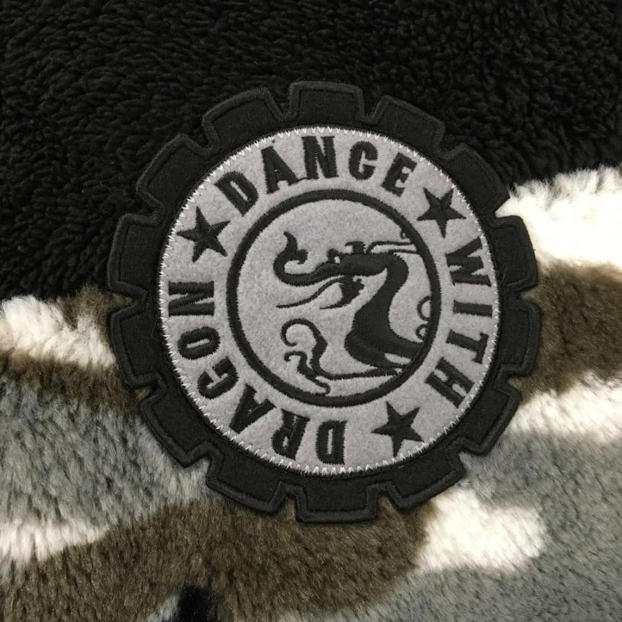 超美品】ダンスウィズドラゴン ボアジャケット 黒×グレー×白 超美品】ダンスウィズドラゴン ボアジャケット 黒×グレー×白