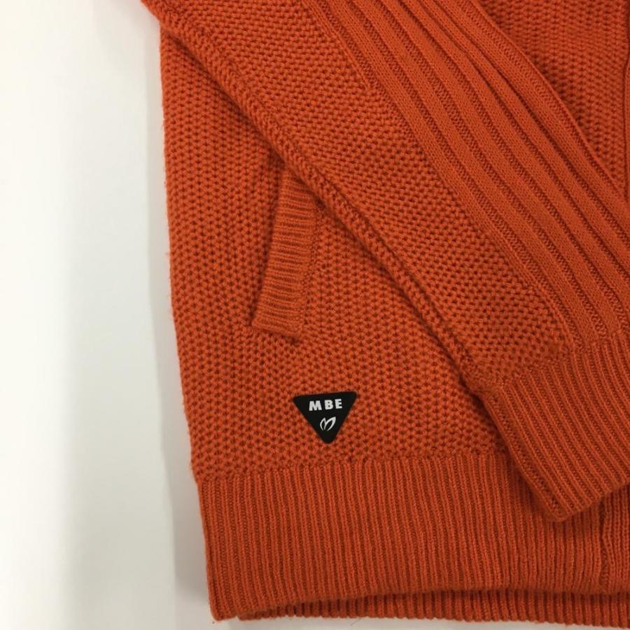 【日本製】マスターバニーエディション　ニットジャケット 裏地付きフード収納 マスターバニー ニットジャケット オレンジ フード収納 裏地付 メンズ