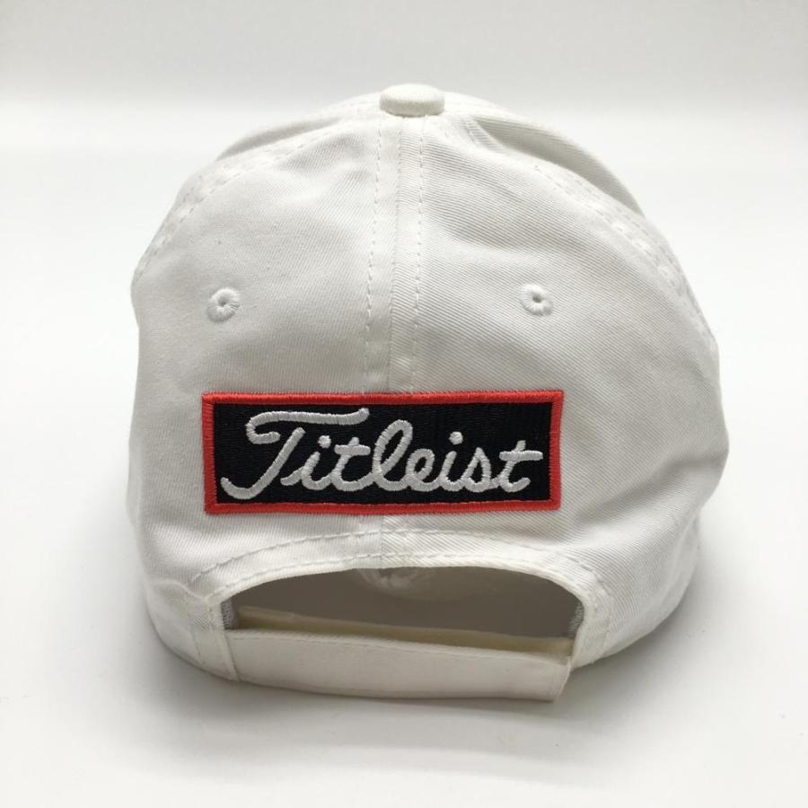 Titleist タイトリスト キャップ 白×ピンク 立体ロゴ刺しゅう