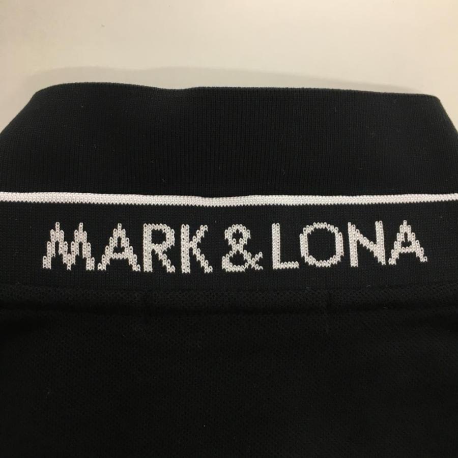 超美品】マークアンドロナ 半袖ポロシャツ 黒 シンプル スカル刺しゅう