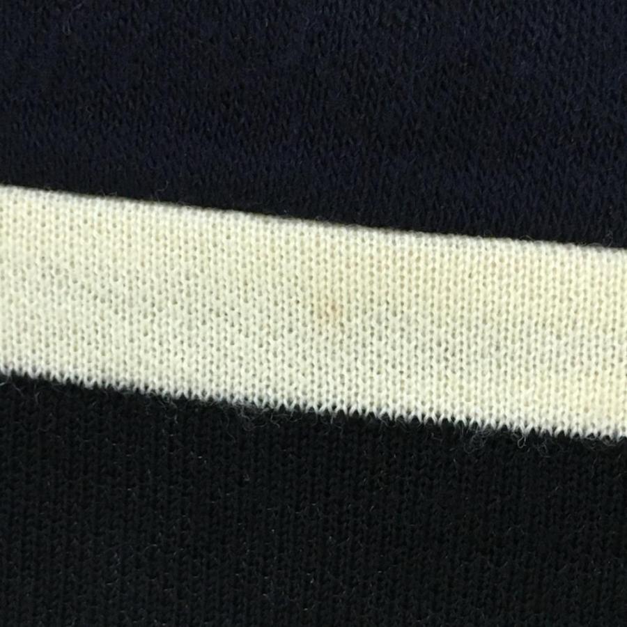 アルチビオ ニットスカート ネイビー×レッド ボックスプリーツ ウール