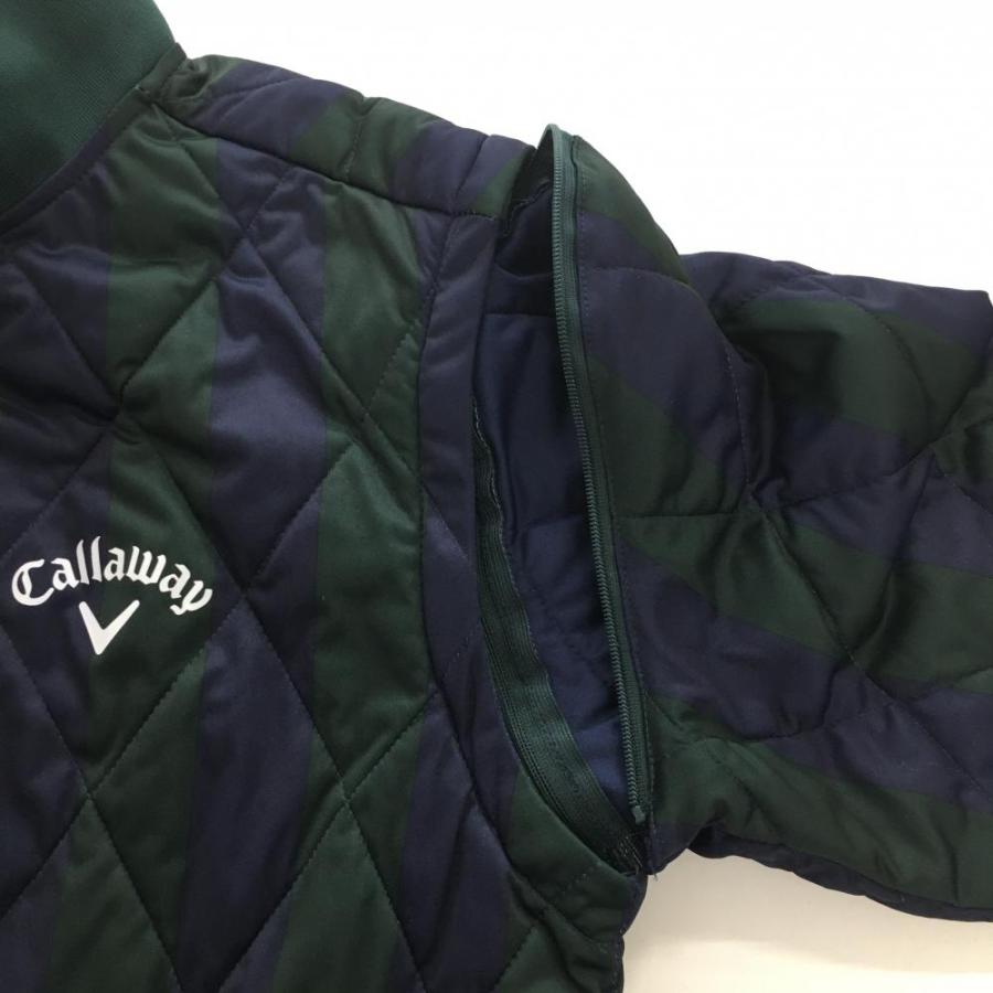 超美品】キャロウェイ 2WAY中綿ジャケット ネイビー×ダークグリーン