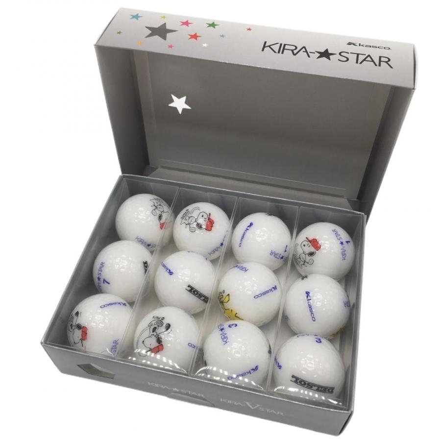 PEANUTS スヌーピー ゴルフボール 1ダース 新品】キャスコ×PEANUTS ゴルフボール 白 KIRA-STAR スヌーピー
