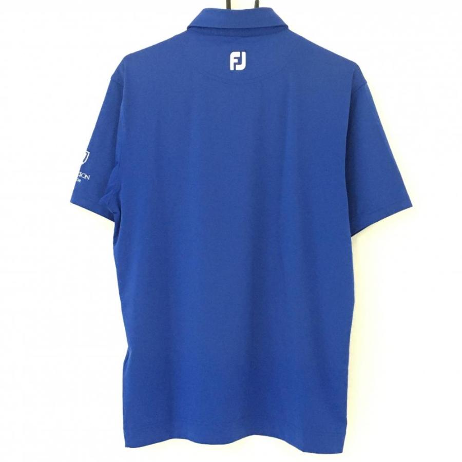 FootJoy（フットジョイ） 半袖ポロシャツ ブルー×白 TOM WATSON GOLF