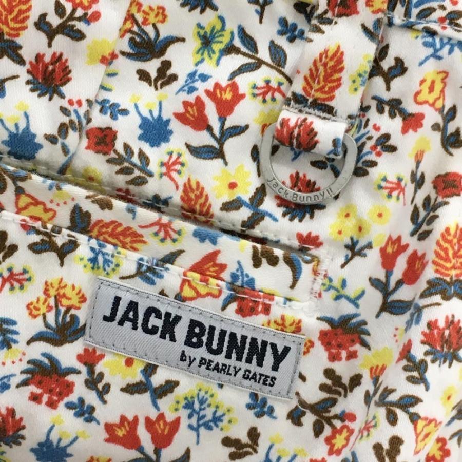 Jack Bunny!!（ジャックバニー） パンツ 白×マルチカラー 花柄 バック