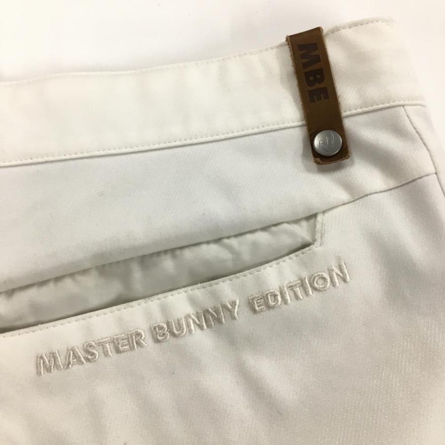 マスターバニー パンツ 白 蓄熱裏地 メンズ 6(XL) ゴルフウェア MASTER