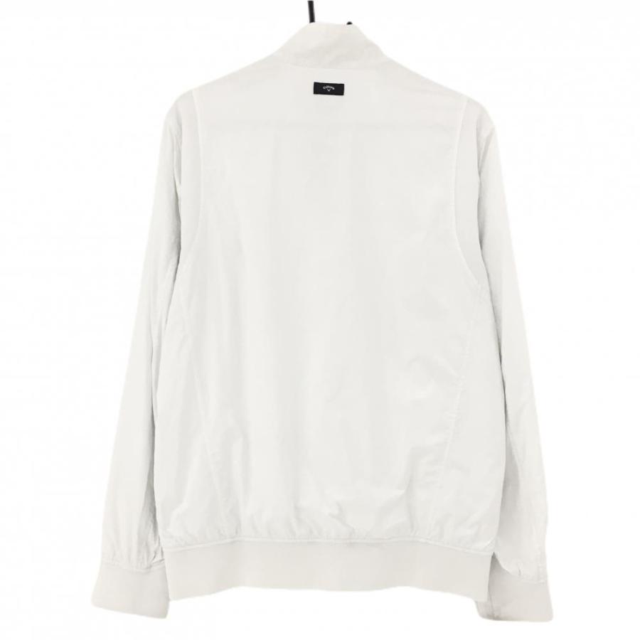 美品 Callaway キャロウェイ ブルゾン L Callaway キャロウェイ ジャケットブルゾン 白 裏メッシュ