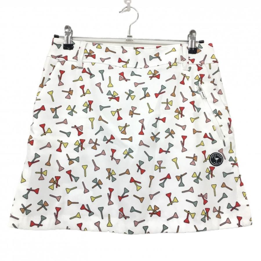 ジュンアンドロペ　スカート 新品タグ付き JUN&ROPE' ジュンアンドロペ スカート 白×マルチカラー 総柄