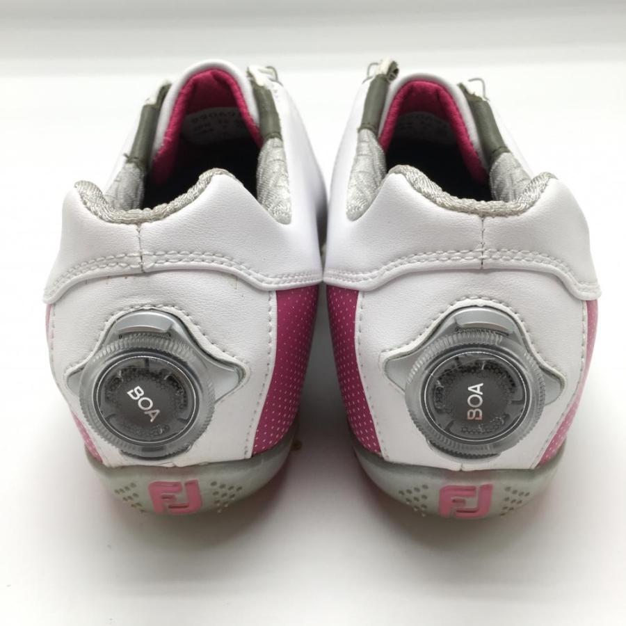 FootJoy（フットジョイ） ゴルフシューズ 白×ピンク 99069J ボア