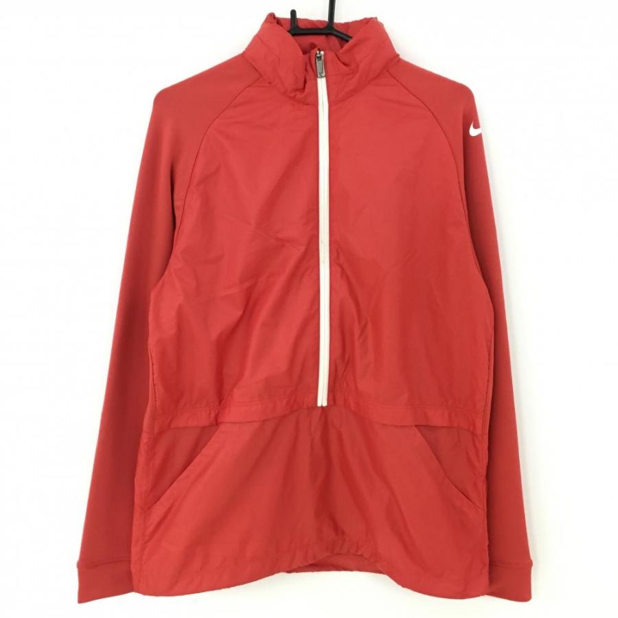 NIKE（ナイキ） フード付きジャケット レッド フード収納可 切替 裾