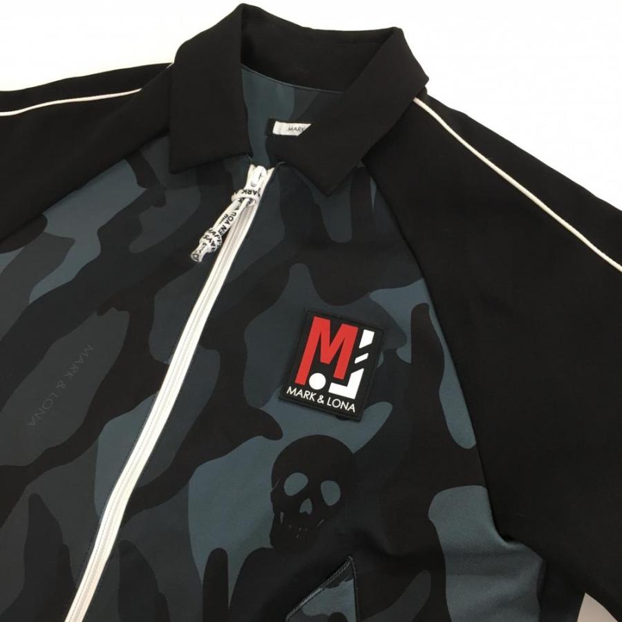 MARK&LONA（マークアンドロナ） ジャケットブルゾン 黒×グレー 身頃