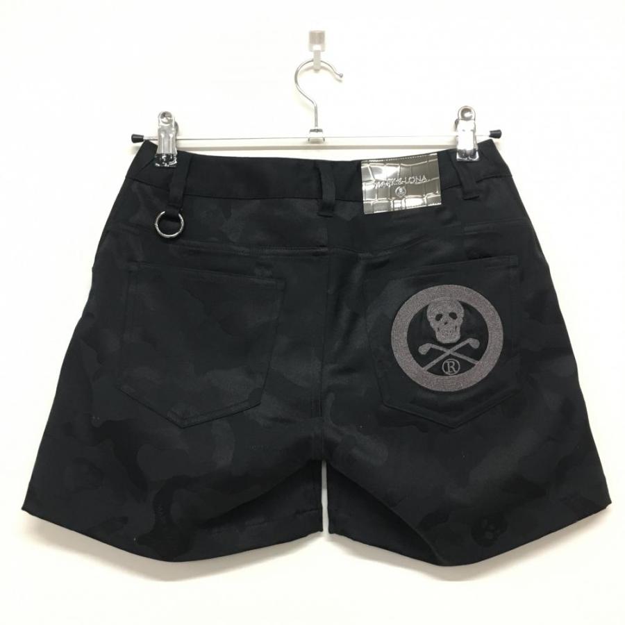 MARK&LONA マークアンドロナ 迷彩ショートパンツ黒灰ワイド夏速乾 グレー MARK&LONA マークアンドロナ 迷彩ショートパンツ黒灰ワイド夏速乾