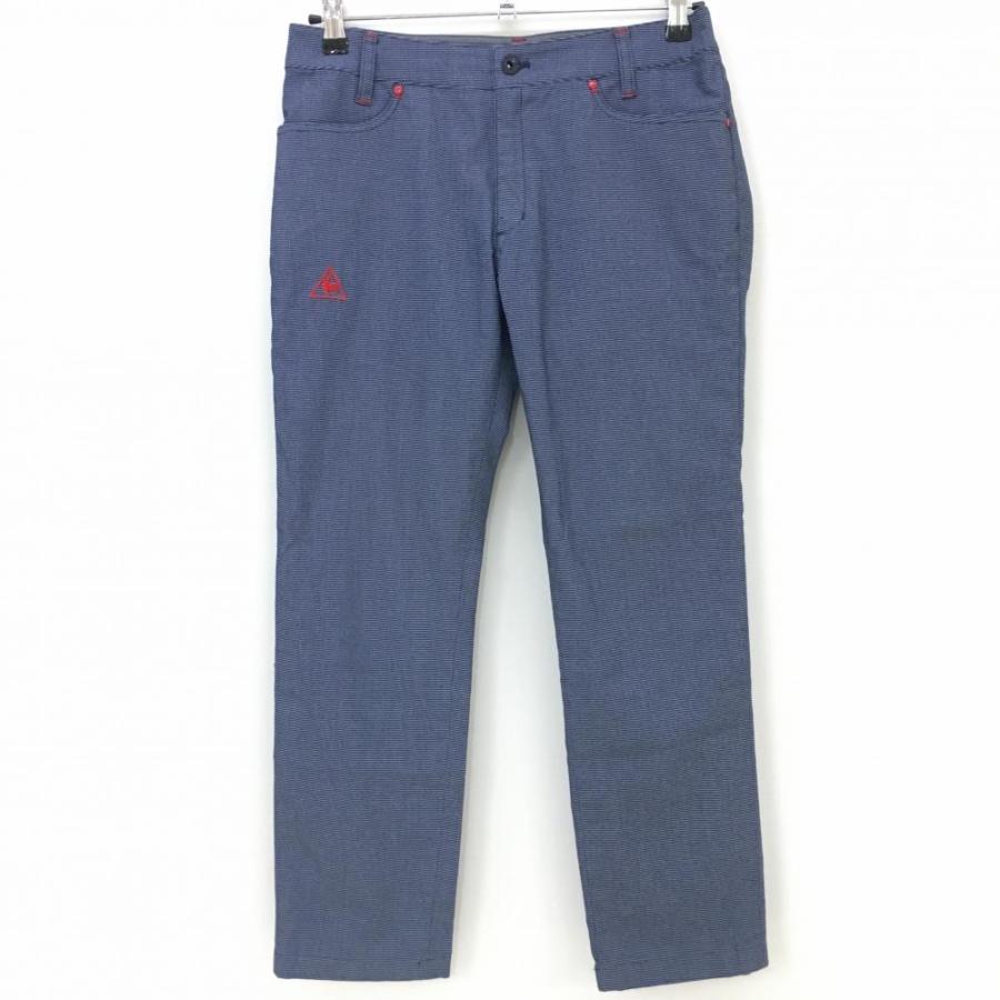 ★美品★希少★ルコック★Lサイズ★ネイビー le coq sportif（ルコックスポルティフ） ルコック パンツ ネイビー 織