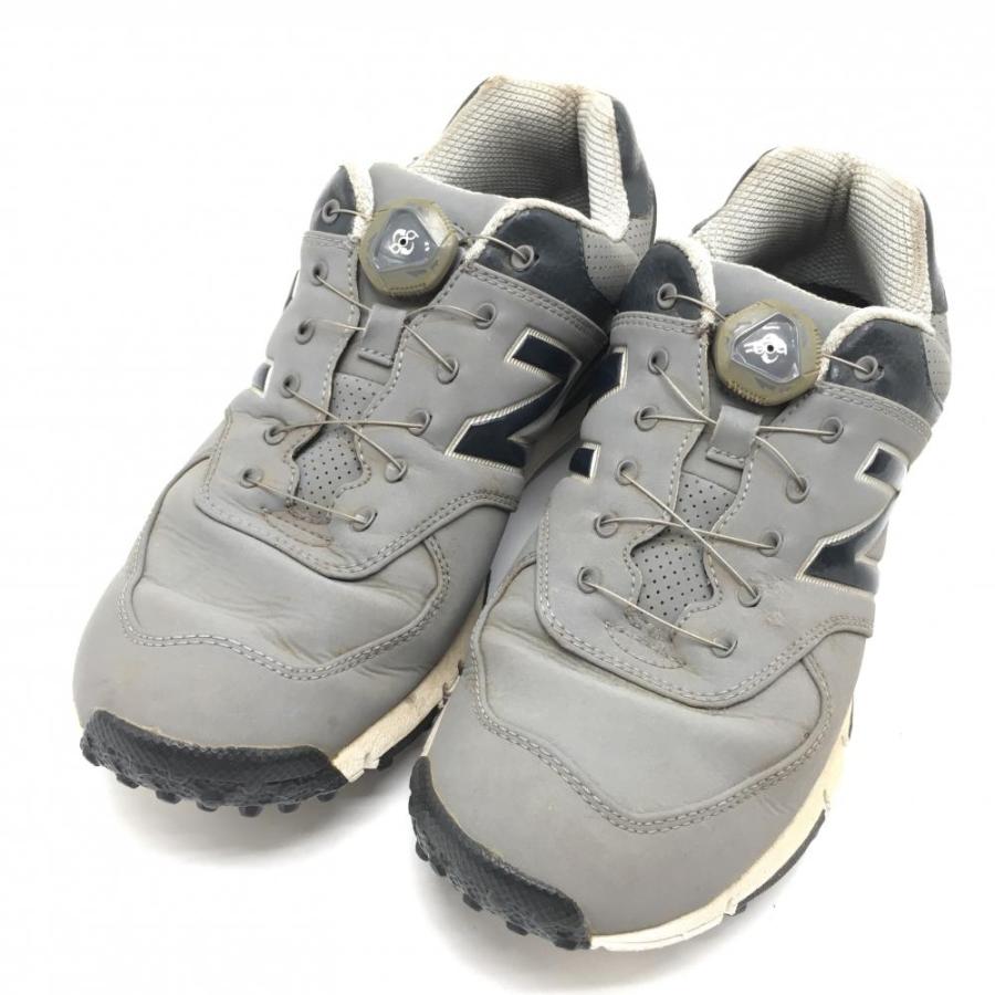 ニューバランス　ゴルフシューズ　MGB574GN New Balance（ニューバランス） ゴルフシューズ グレー×ネイビー ボア