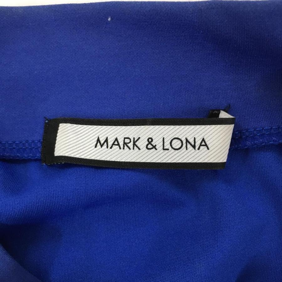 MARK&LONA マークアンドロナ 半袖ハイネックシャツ ブルー MARK&LONA マークアンドロナ 半袖ハイネックシャツ ブルー