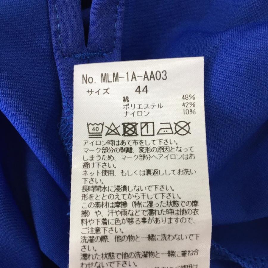 MARK&LONA マークアンドロナ 半袖ハイネックシャツ ブルー MARK&LONA マークアンドロナ 半袖ハイネックシャツ ブルー