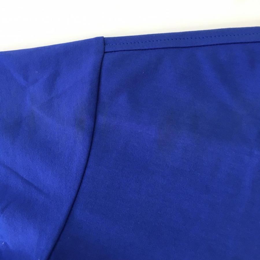 MARK&LONA（マークアンドロナ） 半袖ハイネックシャツ ブルー×レッド