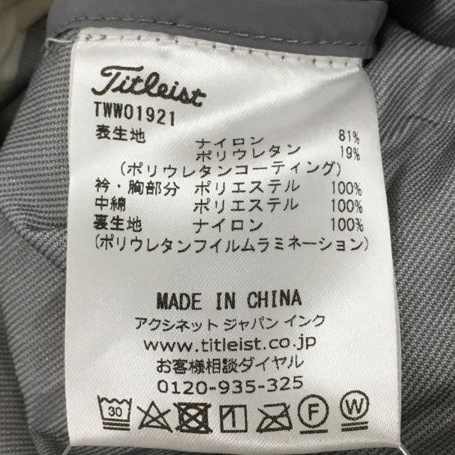 タイトリスト 中綿ジャケット 白×グレー キルティング 袖ロゴ タイトリスト 中綿ジャケット 白×グレー キルティング 袖ロゴ