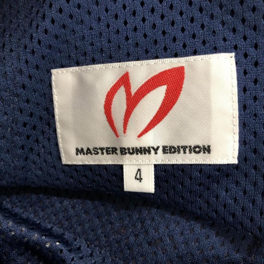 【美品】MASTERBUNNY ネイビー パンツ メンズ4 ゴルフウエア MASTER BUNNY EDITION マスターバニー パンツ ネイビー 総柄