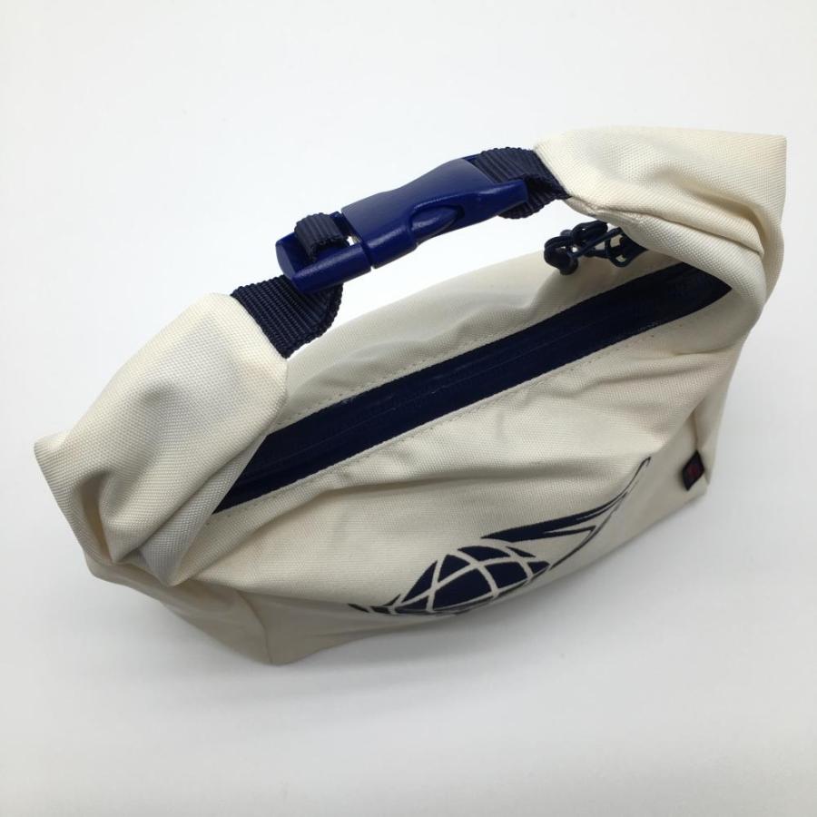 BEAMS ビームスゴルフ カートバッグ ネイビー×白 ロゴプリント