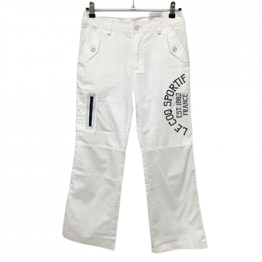 le coq sportif（ルコックスポルティフ） ルコック パンツ 白×レッド