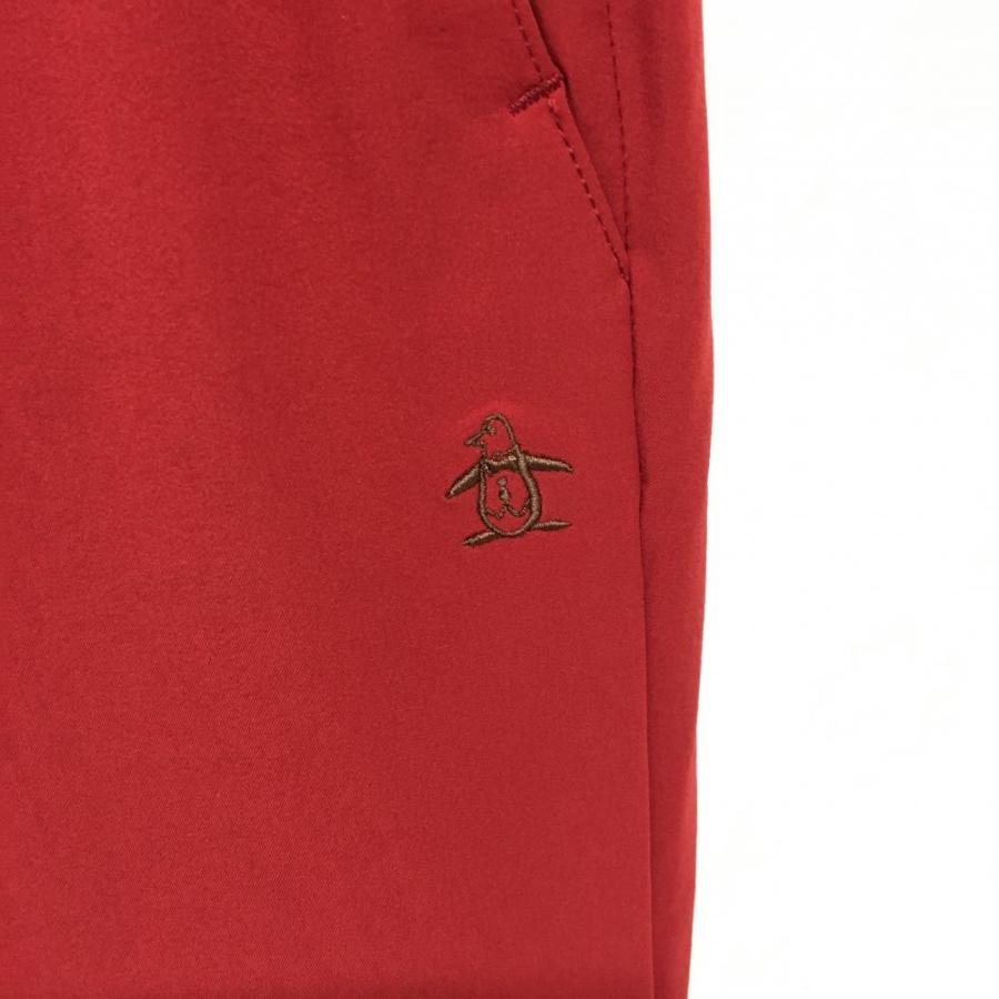 Munsingwear（マンシングウェア） パンツ レッド ロゴ刺しゅう メンズ