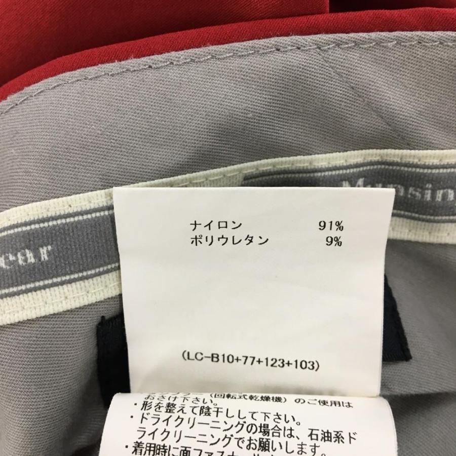 Munsingwear（マンシングウェア） パンツ レッド ロゴ刺しゅう メンズ