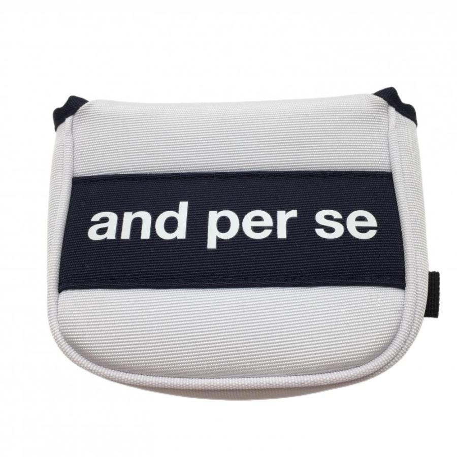 and per se ゴルフバッグ ネイビー ヘッドカバーネイビー ホワイト