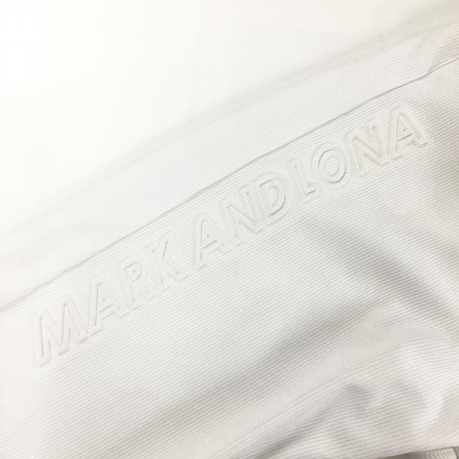 MARK&LONA マークアンドロナ パンツ 白 サイド立体ロゴ メンズ MARK&LONA マークアンドロナ パンツ 白 サイド立体ロゴ メンズ