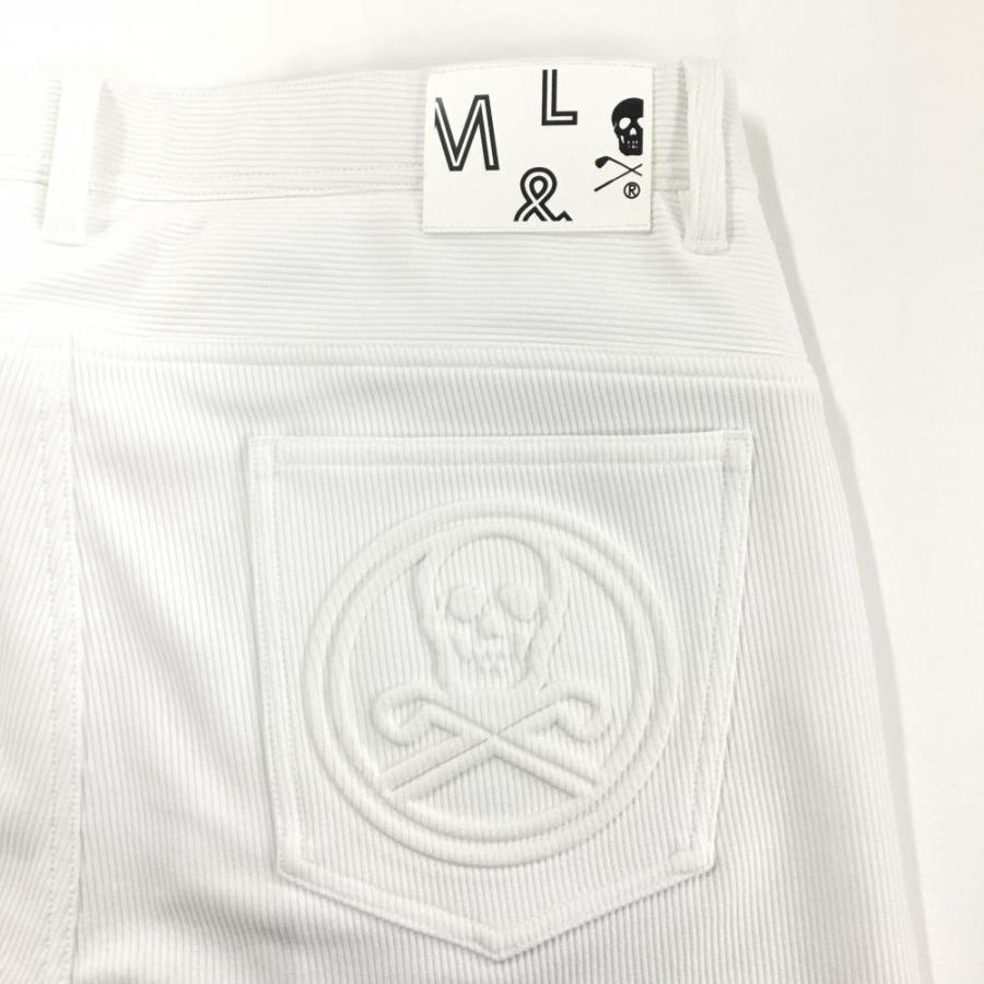 MARK&LONA マークアンドロナ パンツ 白 サイド立体ロゴ メンズ MARK&LONA マークアンドロナ パンツ 白 サイド立体ロゴ メンズ