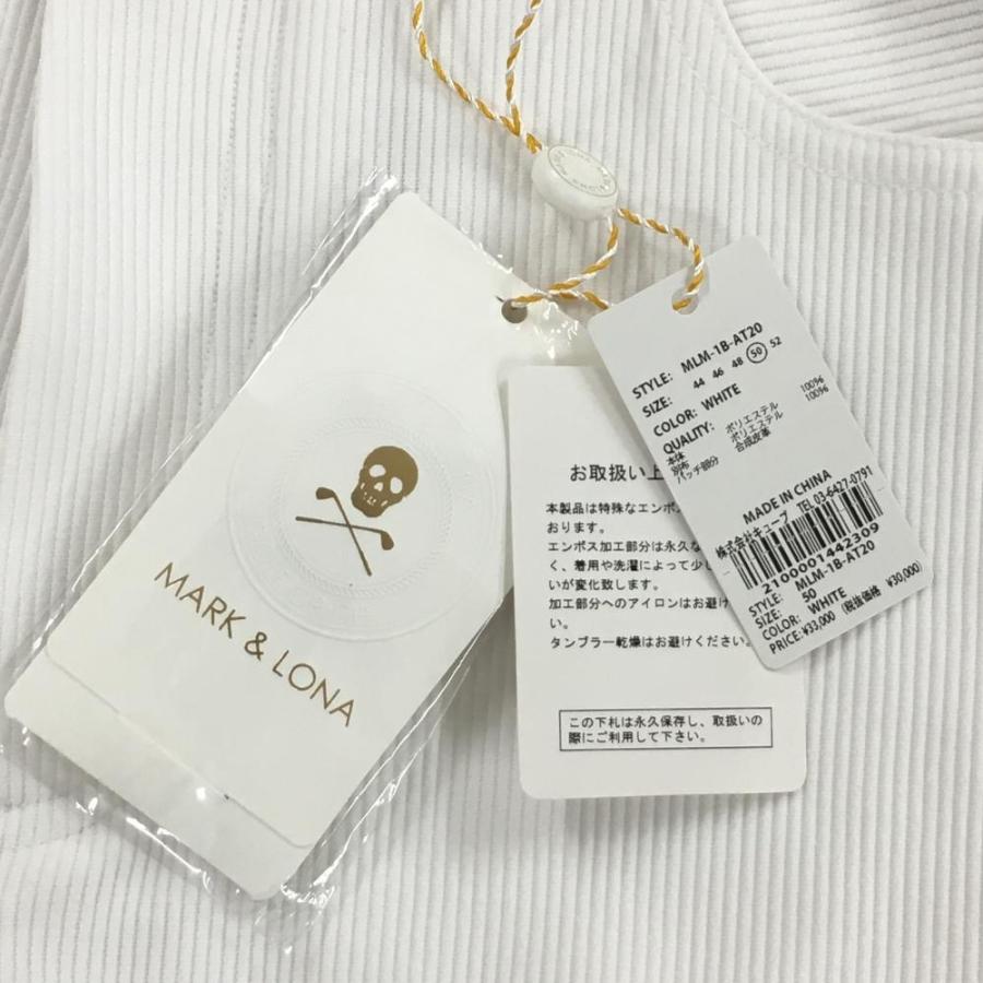 MARK&LONA マークアンドロナ パンツ 白 サイド立体ロゴ メンズ MARK&LONA マークアンドロナ パンツ 白 サイド立体ロゴ メンズ
