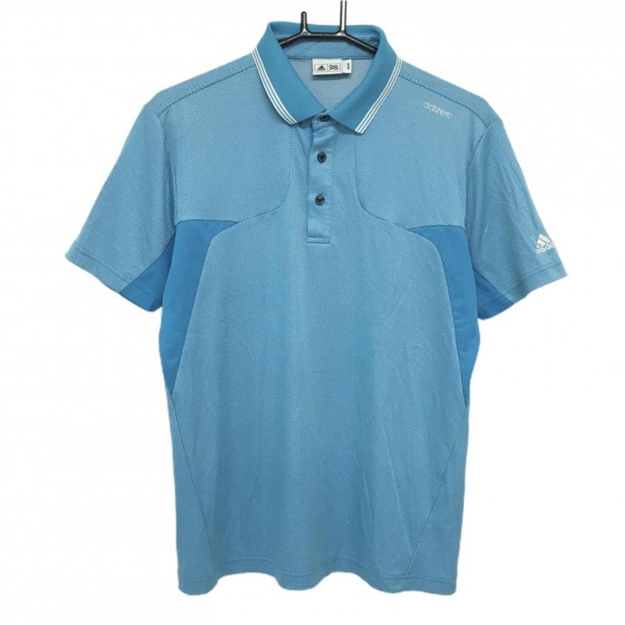 adidas originals ポロシャツ ライトブルー adidas 【超美品】アディダス 半袖ポロシャツ ライトブルー系