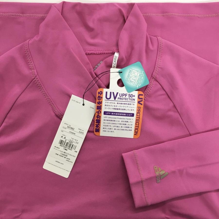 adidas（アディダス） ハイネックインナーシャツ ピンク UV レディース