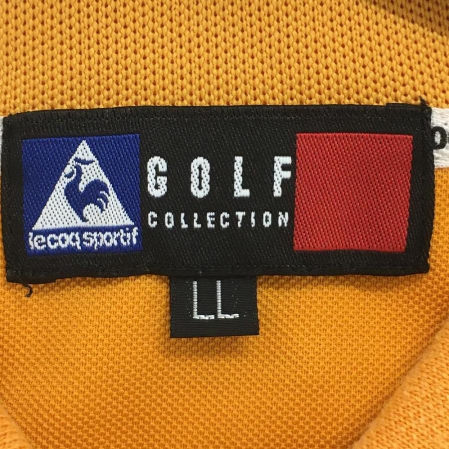 le coq sportif ルコック 半袖ポロシャツ オレンジ×グレー 襟 le coq sportif ルコック 半袖ポロシャツ オレンジ×グレー 襟