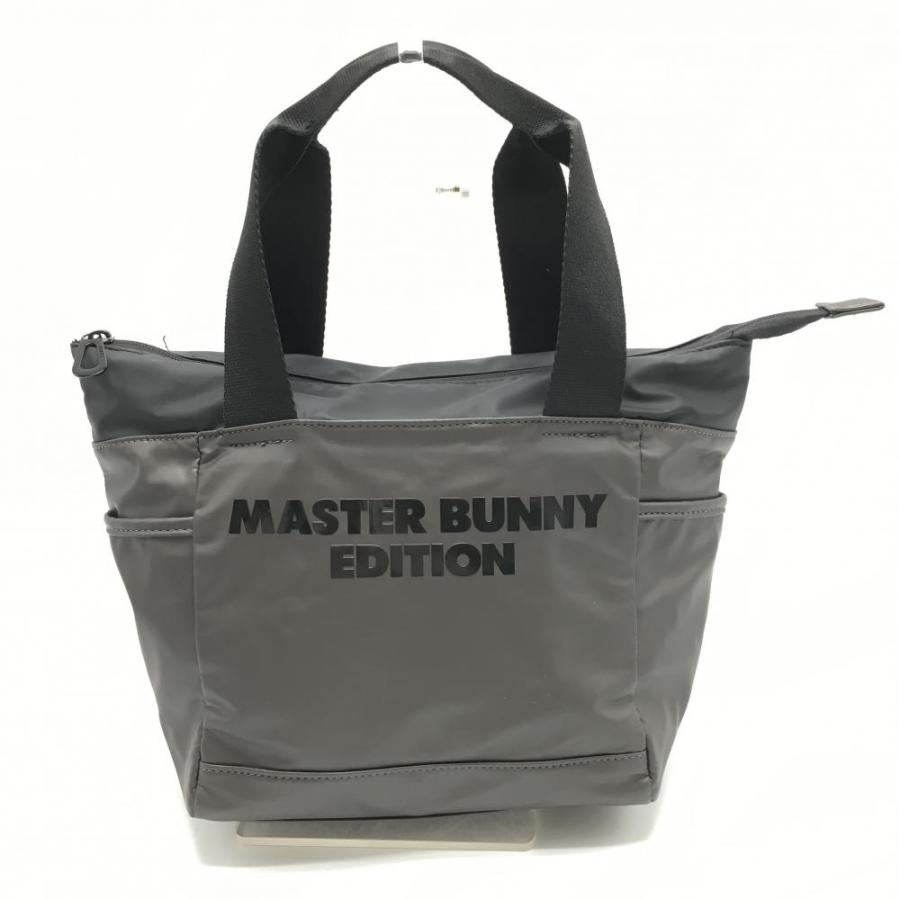美品】マスターバニー カートバッグ ダークグレー系×黒 内外ポケット