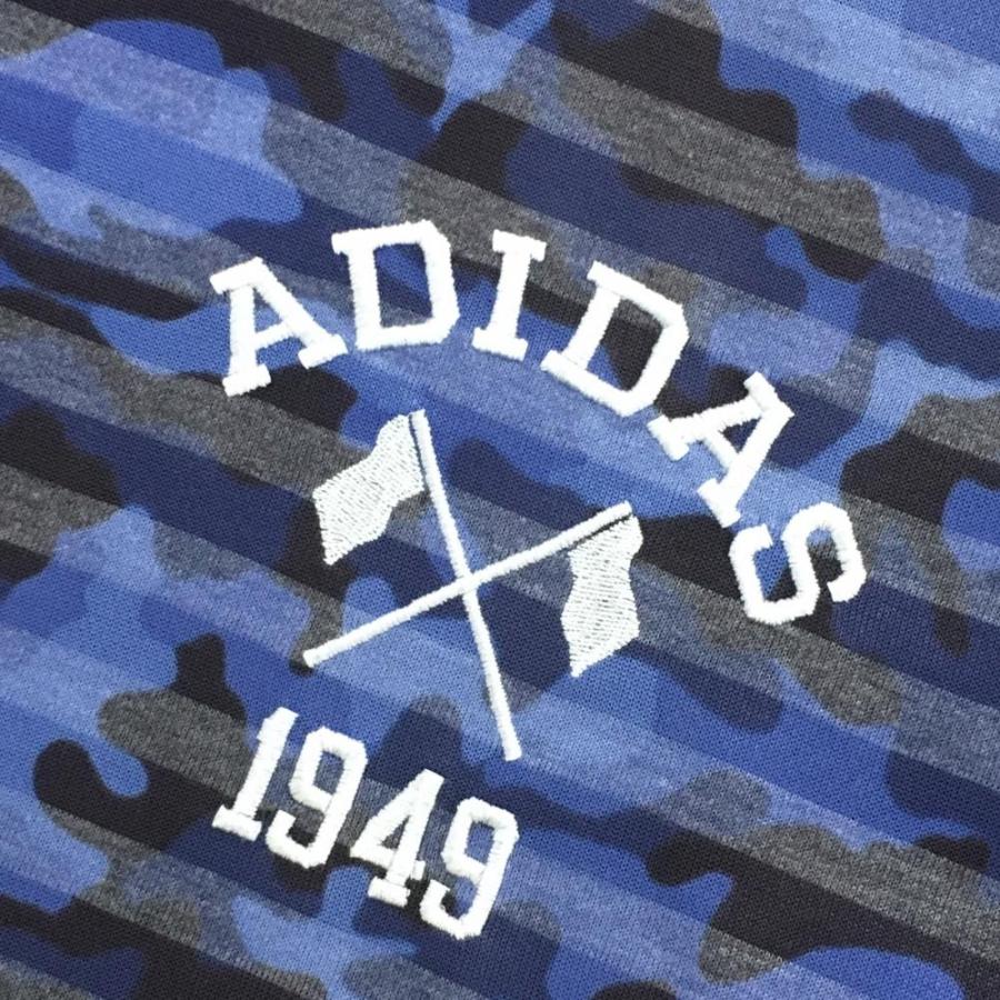 adidas（アディダス） 半袖ポロシャツ ブルー×ブラウン 迷彩 カモフラ