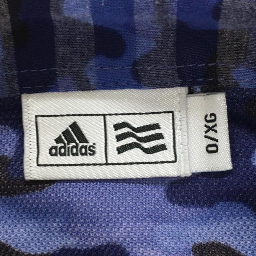 adidas（アディダス） 半袖ポロシャツ ブルー×ブラウン 迷彩 カモフラ