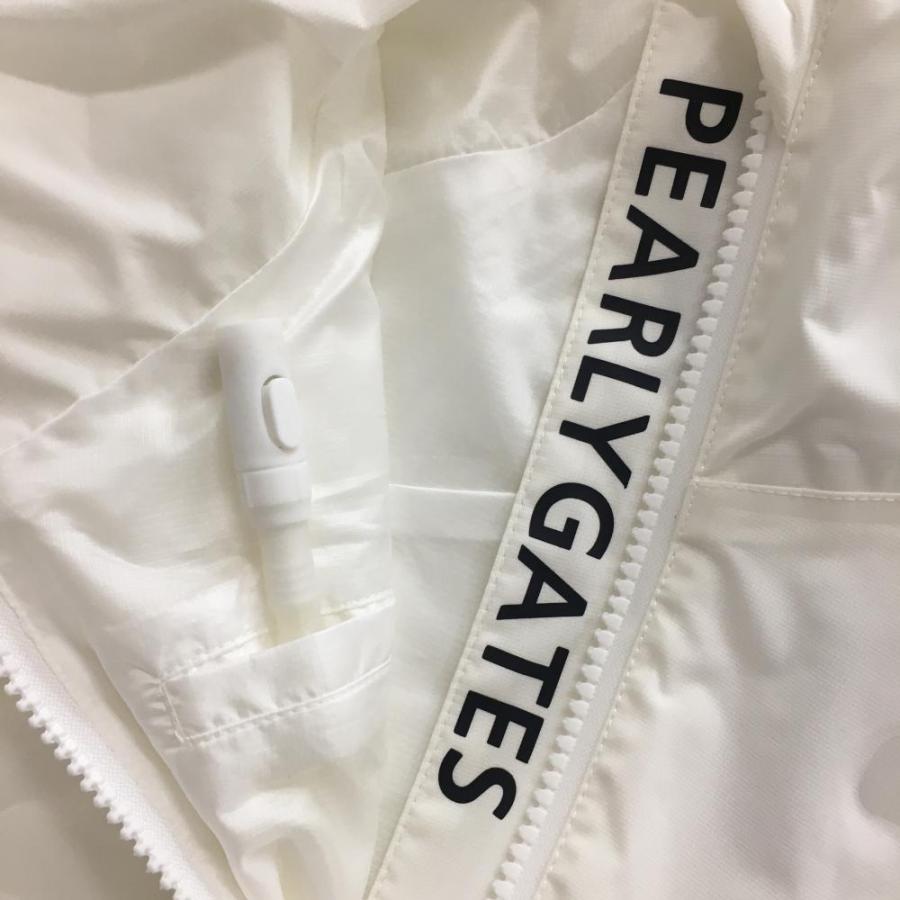 PEARLY GATES パーリーゲイツ エアーダウンベスト 白×黒 サイド PEARLY GATES パーリーゲイツ エアーダウンベスト 白×黒 サイド