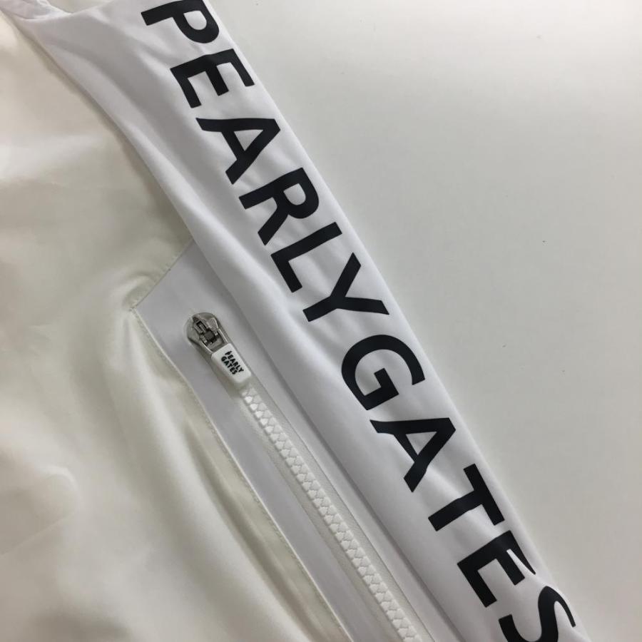 PEARLY GATES パーリーゲイツ エアーダウンベスト 白×黒 サイド PEARLY GATES パーリーゲイツ エアーダウンベスト 白×黒 サイド